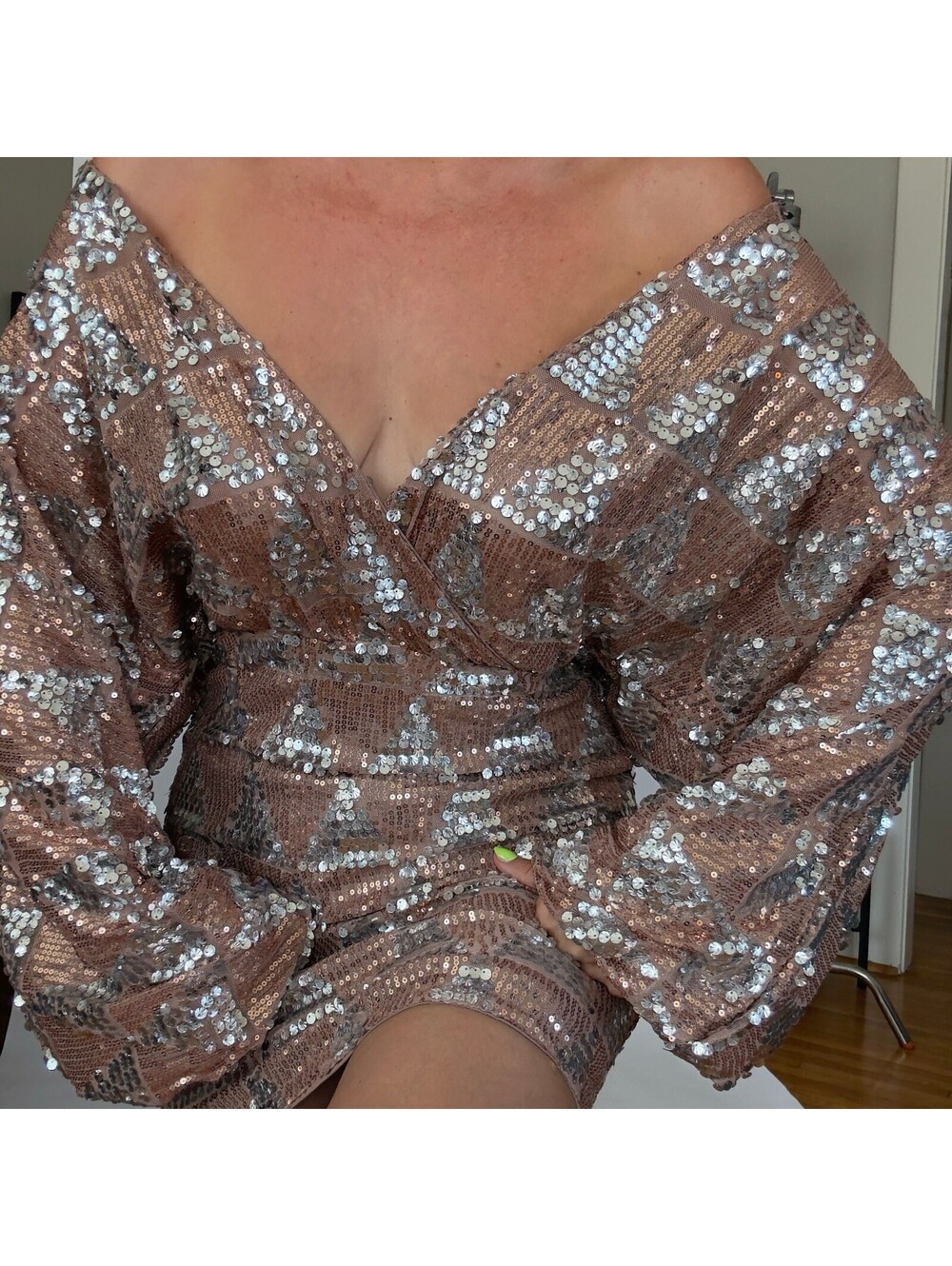 Sequin Mini Dress - Picture 2 of 8